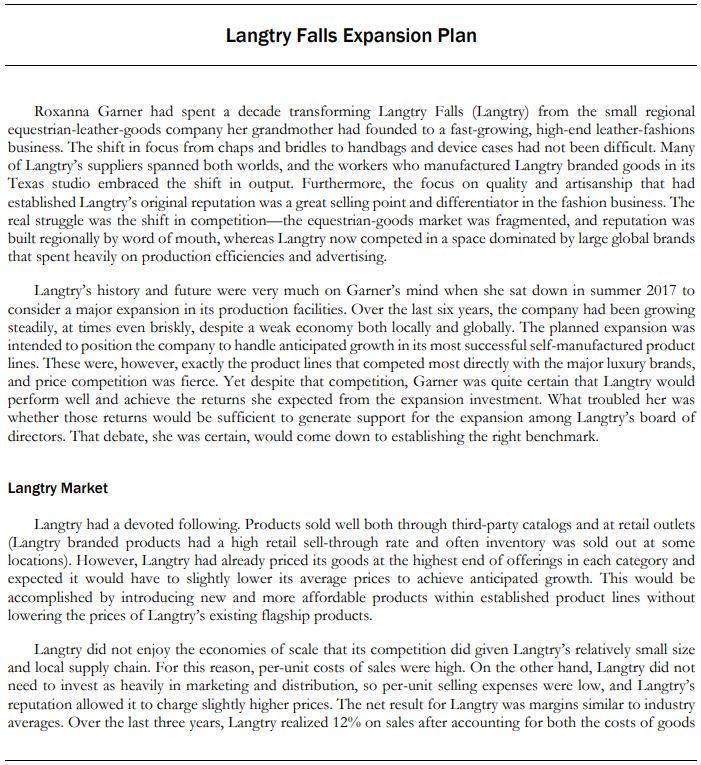 Assume you are in the position of a valuation consulting firm hired