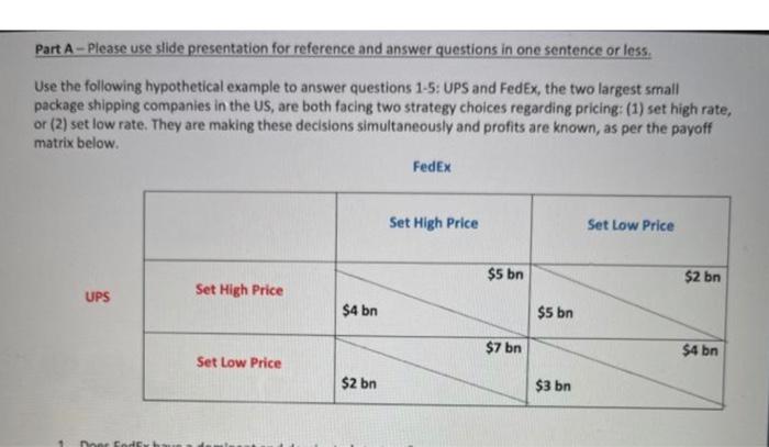  Part A - Please use slide presentation for reference and answer