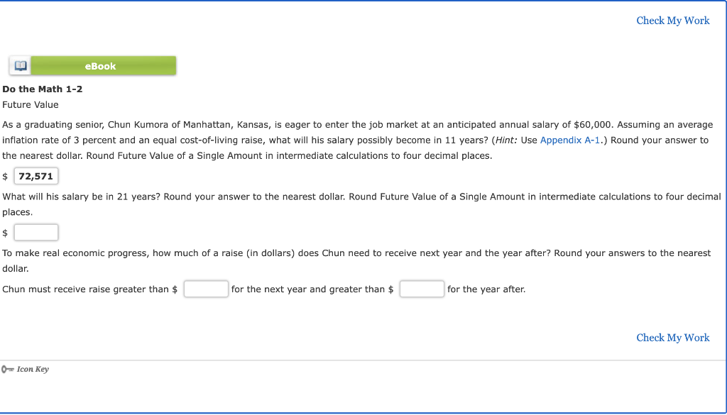 Check My Work eBook Do the Math 1-2 Future Value As