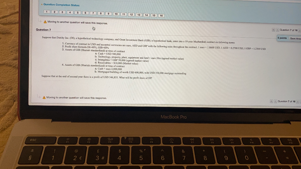 12 13 14 15 16 > Moving to another question will save