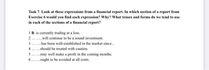 idiomatic expressions in the two texts. 1 endured a difficult period Hit