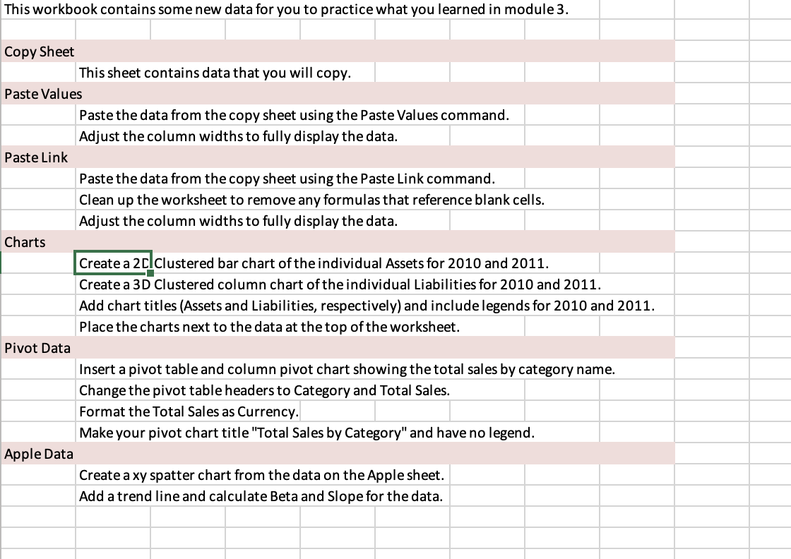  pivot data apple data Is the text in cell A1 of