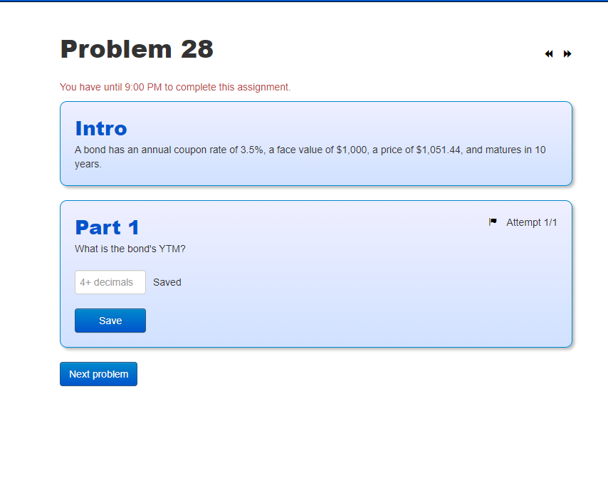 You have until 9:00 PM to complete this assignment. Intro A