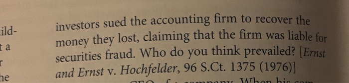 a certified public accounting firm aud- ited the books of an investment