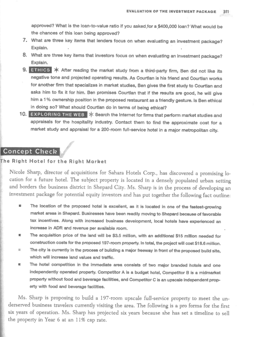 1. Is any information missing that should go into an equity investment