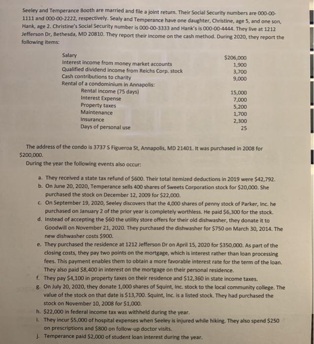 what do the itemized deductions look like on schedule A Seeley and
