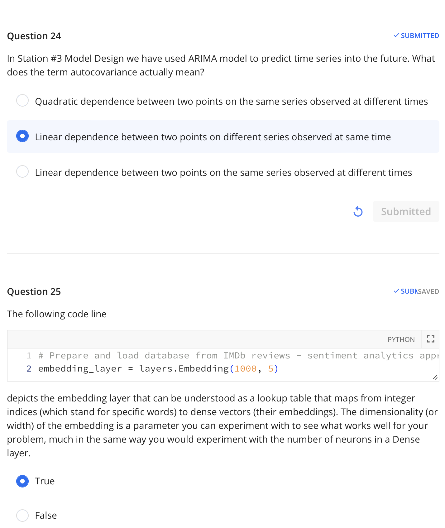 Please help! In Station \#3 Model Design we have used ARIMA model