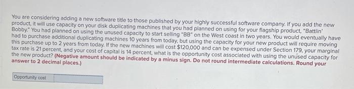  You are considering adding a new software title to those published