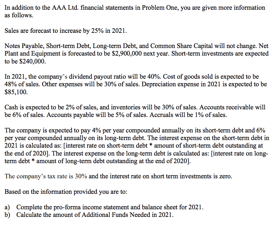 Ended December 31st, 2020 2019 Sales 6,375,250.00 5,025,350.00 Cost Of Goods Sold