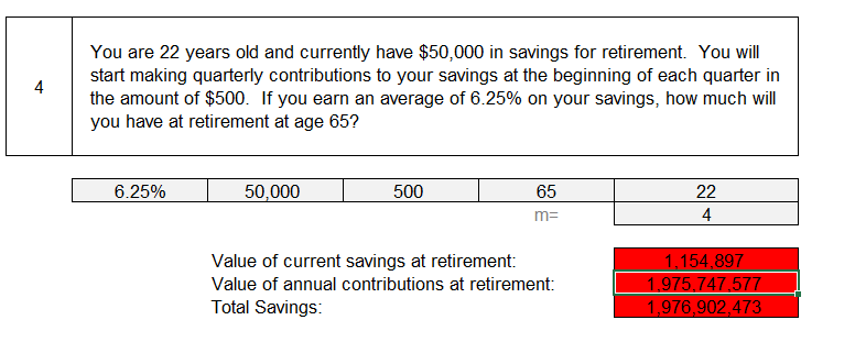 PSA, I already tried using the FV function and the first number