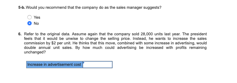and fixed expenses total $156,000 annually. Required Answer the following independent questions: