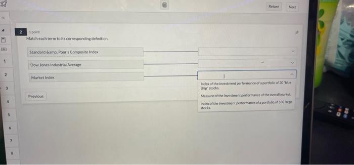 of the investiment performance of a portfolio 30 chips Mease of the