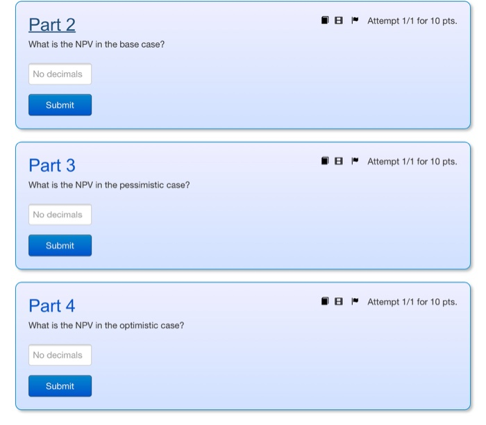 to set up the project is $100,000. This amount is to be