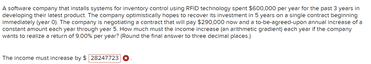  A software company that installs systems for inventory control using RFID