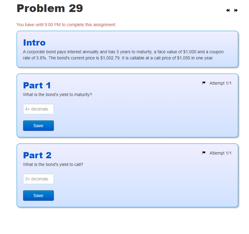  You have until 9:00 PM to complete this assignment. Intro A