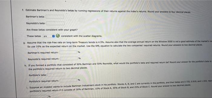 2016 2015 Bartman Industries Stock Price Dividend $17.20 $1.12 14.65 1.02 16.45