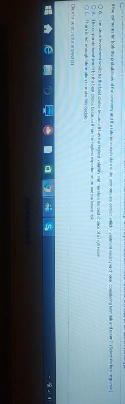 the probability of a stable growth economy is 45%, the probability of