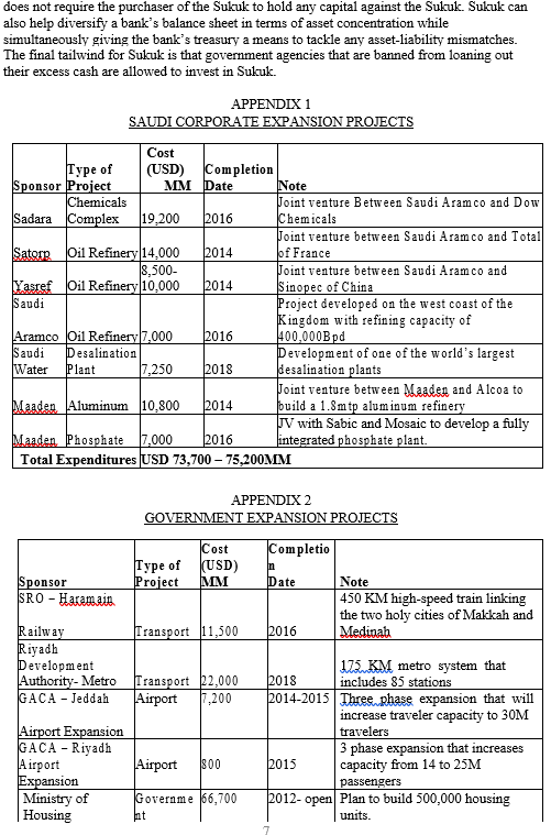 SADARA Sukuk. (120 words) Case Study: Sadara's Sukuk: A Road Map to