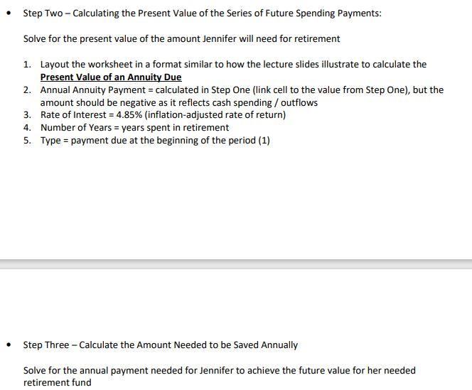 (age 47) has hired you to help her plan for her future