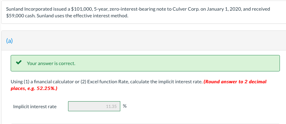 fill in the blank: Prepare an effective interest amortization table for