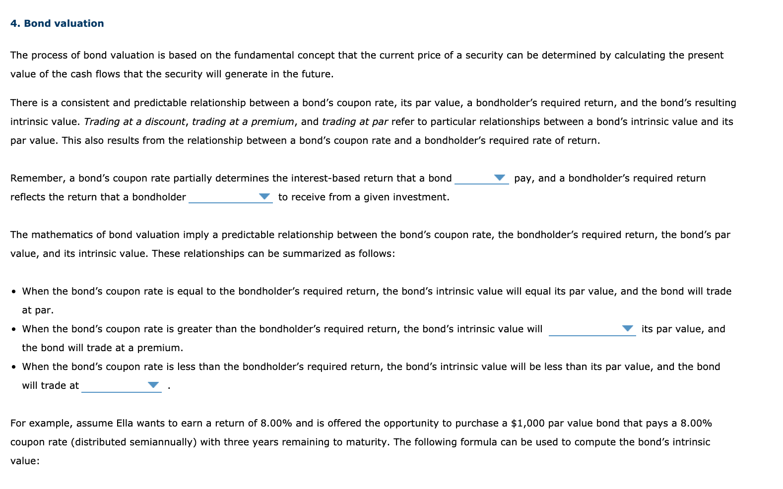  Intrinsic Value = JA + + + + + A +