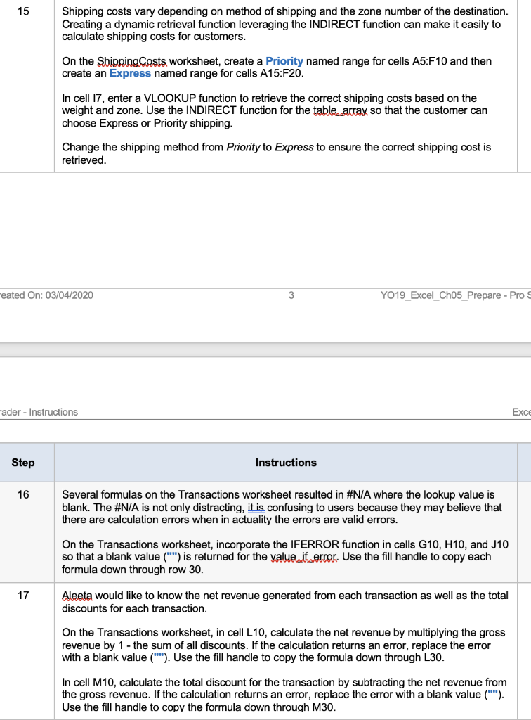 please answer #17 with formulas for a like. Thank You 15