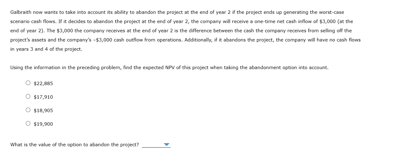initial investment of $12,000. The base-case cash flows for this project are
