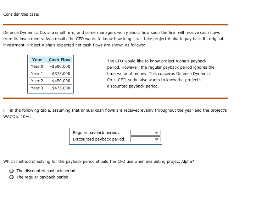  Consider this case: Defence Dynamics Co. is a small firm, and