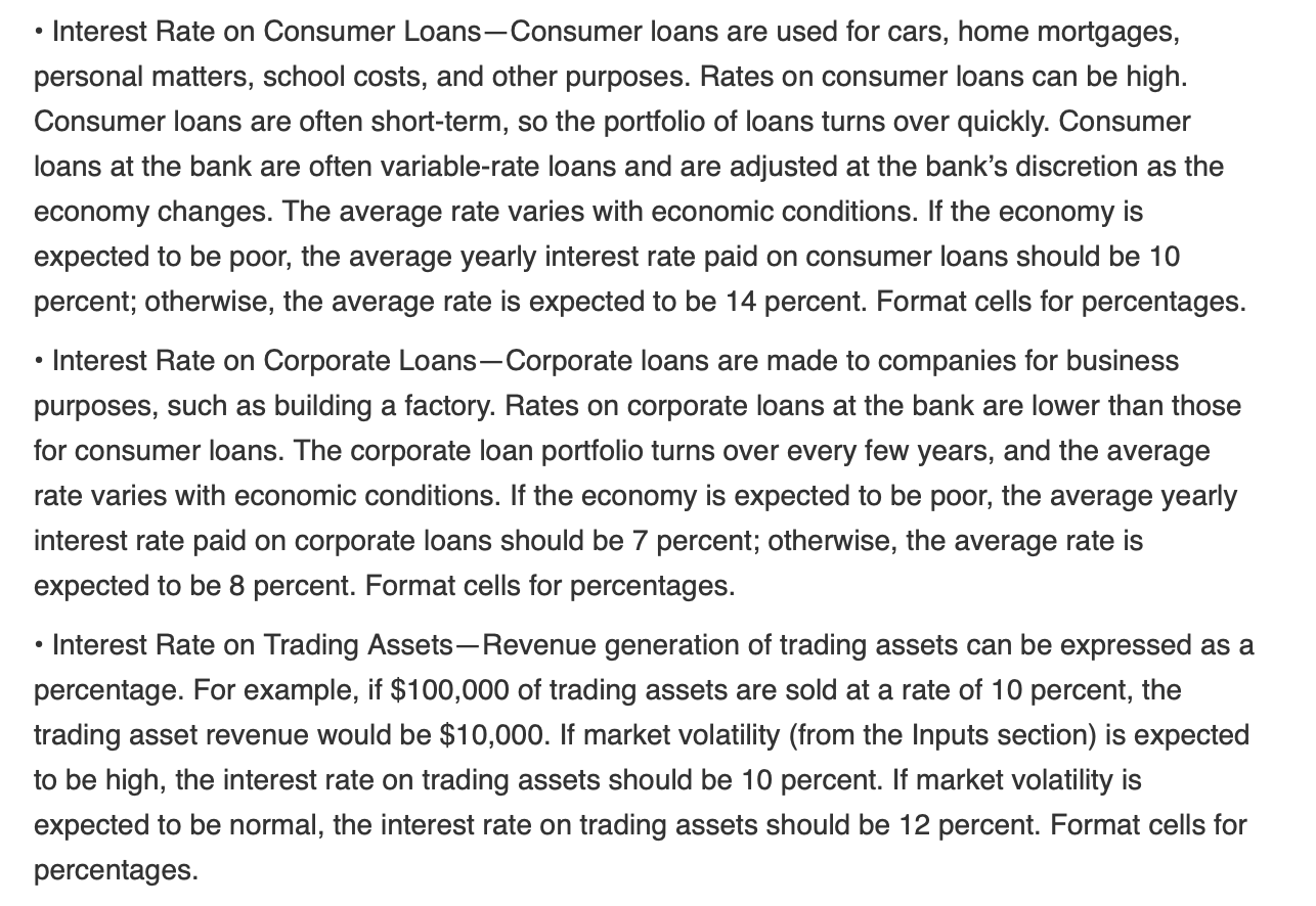 spreadsheet model of the test. The model's test covers the three years