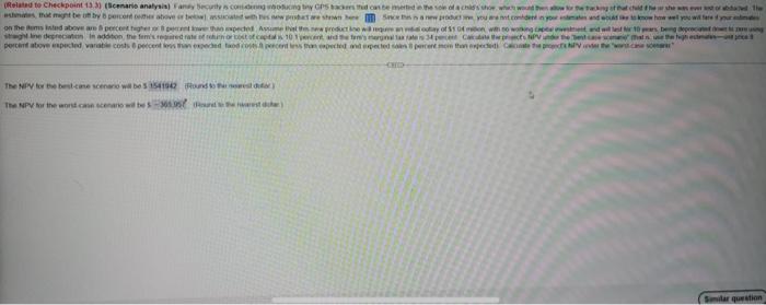 fixed cost-$247,000 per year expected sales- 11,000 per year 8% worst case