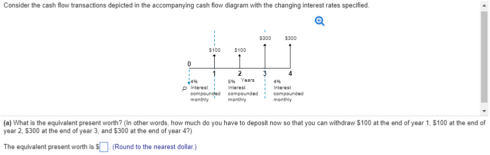 Need help with this problem please: Consider the cash flow transactions depicted