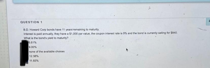 Using Financial calculator, explain steps or reasoning behind: QUESTION 1 2