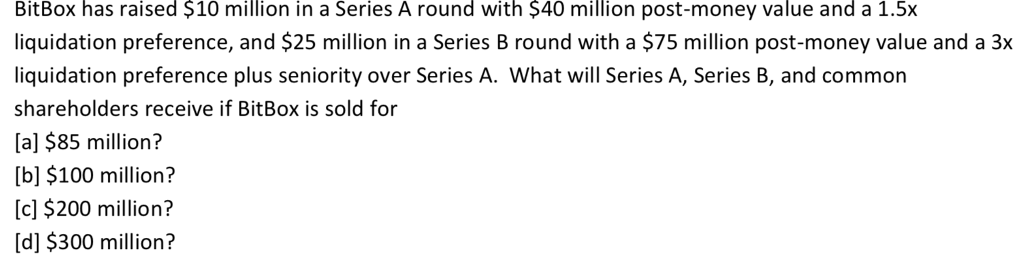 need answer for part c or part d BitBox has raised $10