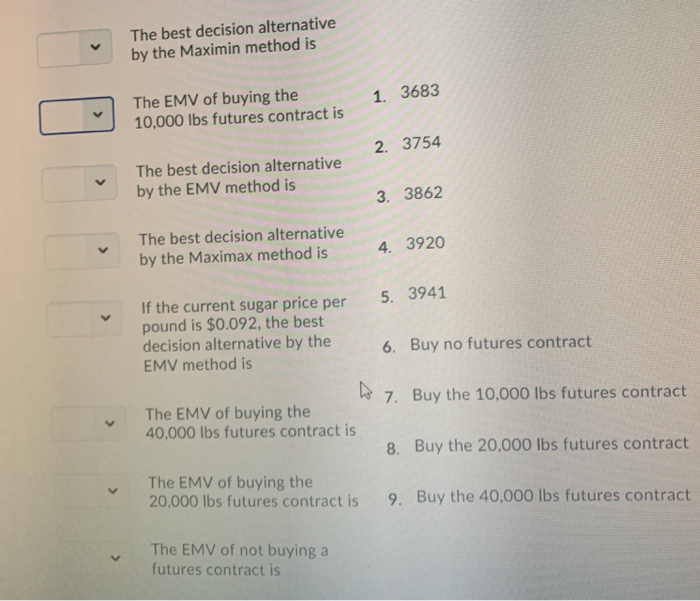 the previous homework, but it has different future prices, their probabilities, different