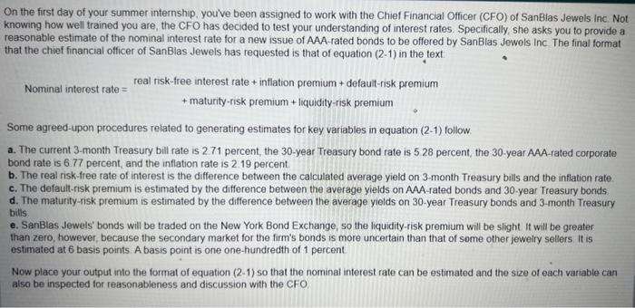 is completed. Thanks in advance. What is the real risk-free interest rate?