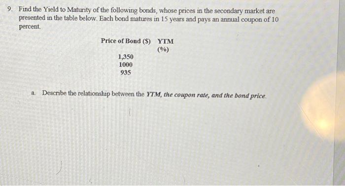 Calculator, and use Excel (formula and arguments). Use the Table below for