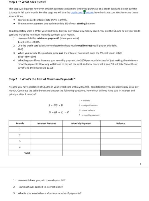  This step will illustrate how even smaller purchases cost more when