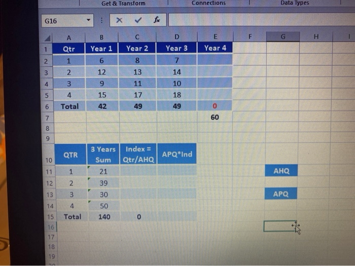  Get & Transform Connections Data Types G16 A F G H