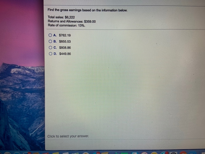 OD. Cost: $4.51 Markup: $16.95 Click to select your answer. Find the