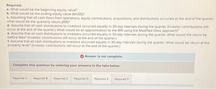 investment fund must report its quarterly investment performance to investors. A summary