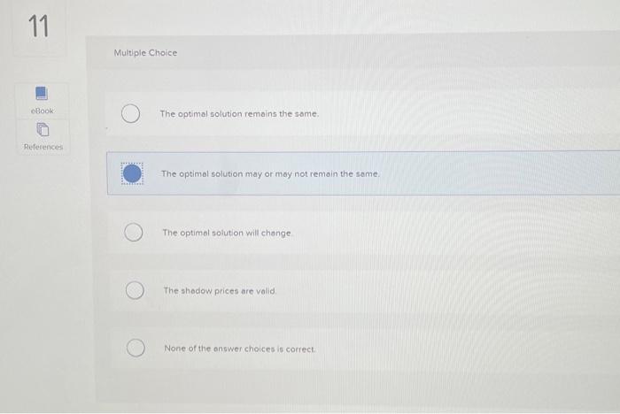 would be the impoct of changing the objective function coefficient for Product