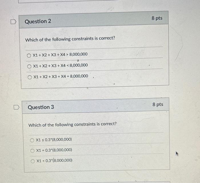 statement to answer questions 1-3. [Investment] A congressman's district has been allocated