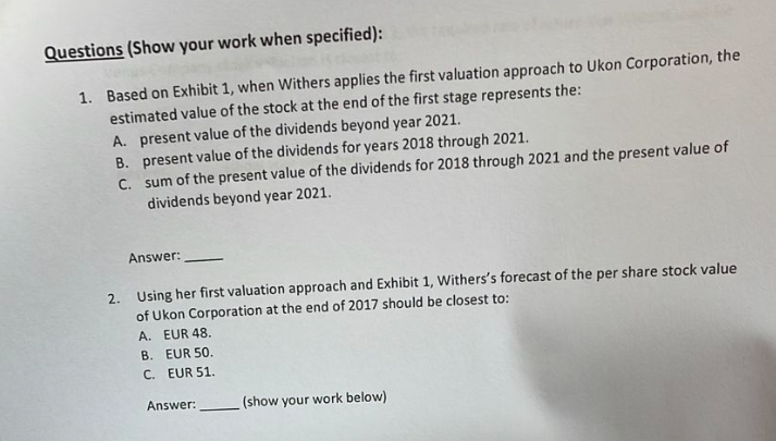 June Withers is analyzing four stocks in the processed food industry as