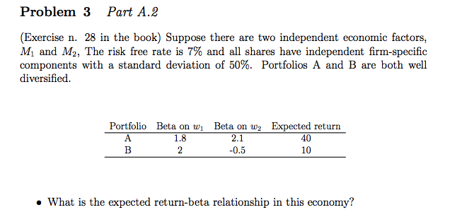Problem 3 Part A.2 (Exercise n. 28 in the book) Suppose