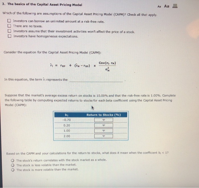 A is 6.50% with a standard deviation of 8.00%, and the expected