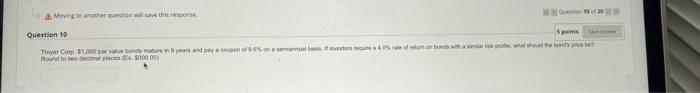 urgent!!!! 5 points Save Answer A corporate bond has 13 years left