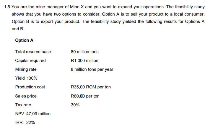 OPTION B Please answer carefully. Kindly show all the necessary steps.
