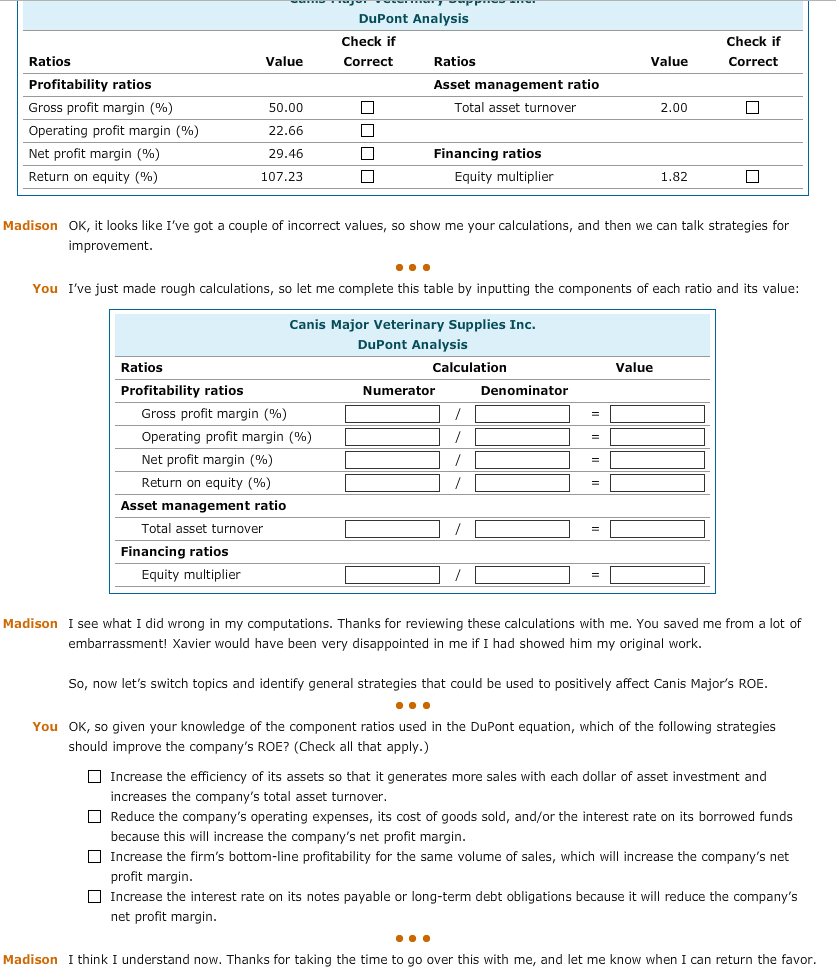An analysis of company performance using DuPont analysis Aa Aa Walking down