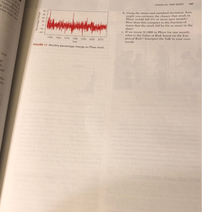  FINANCIAL TIME SERIES 147 g pric b. Using the mean and