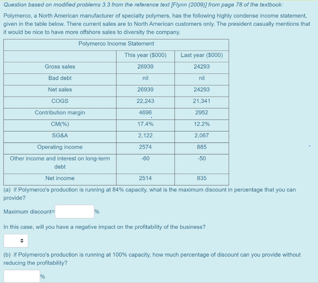 Question based on modified problems 3.3 from the reference text [Flynn